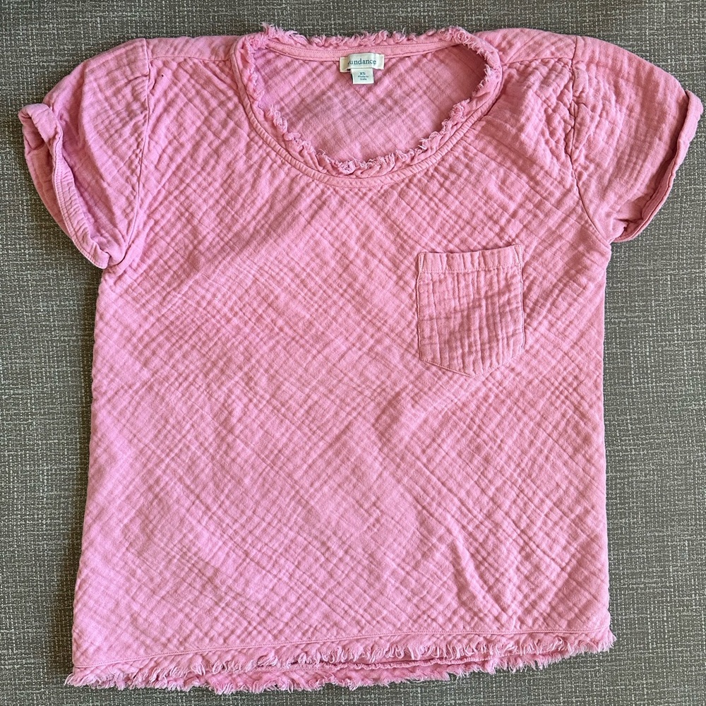Sundance Short Sleeve Textured Pocket Tee